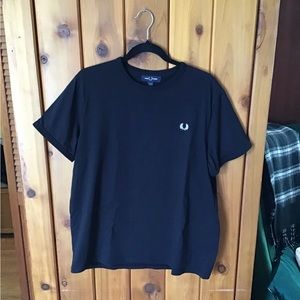 Fred Perry ringer tee black size L